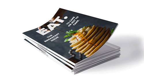 A magazine titled 'Eat'