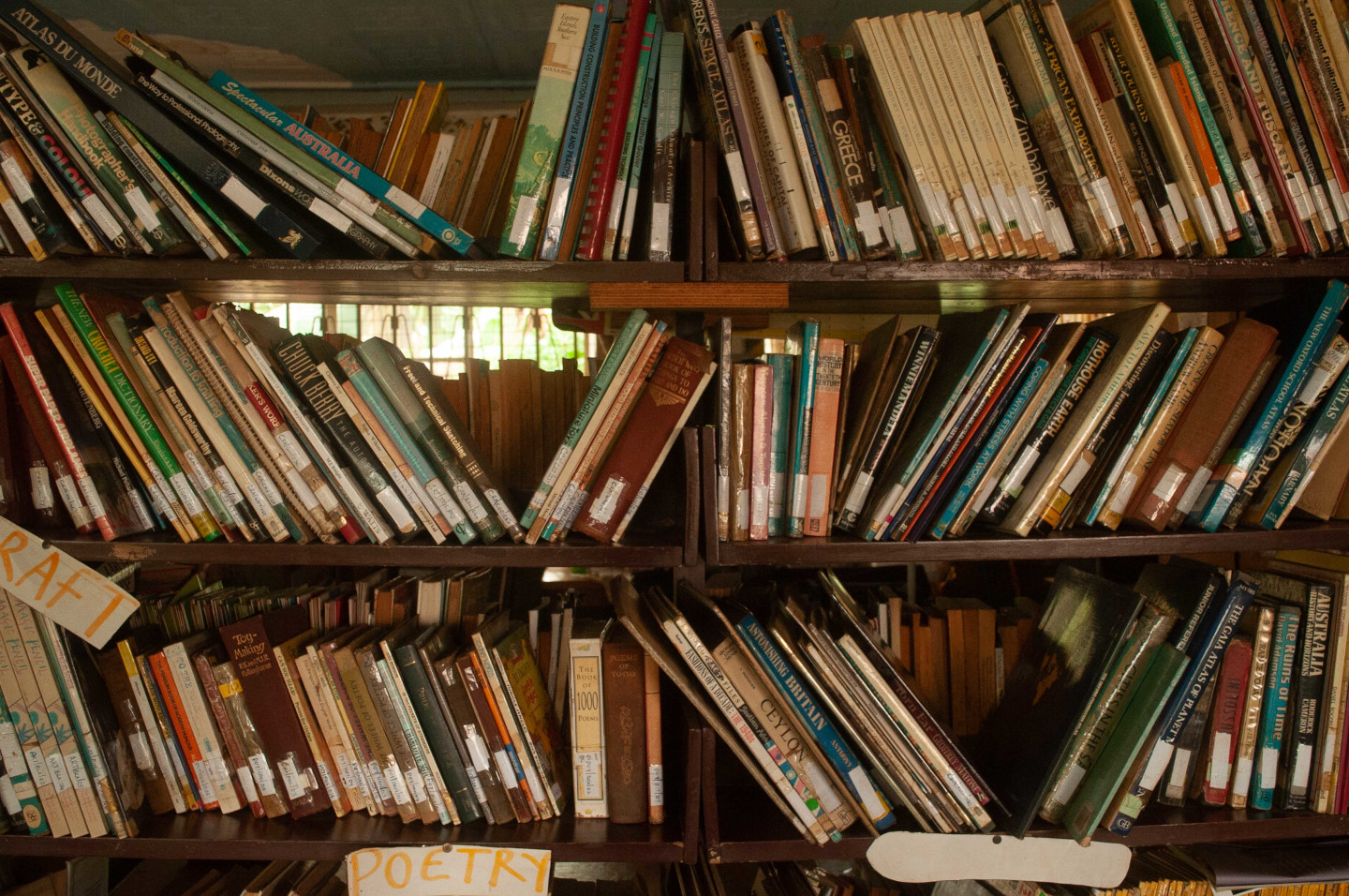 an image of books on a bookshelf